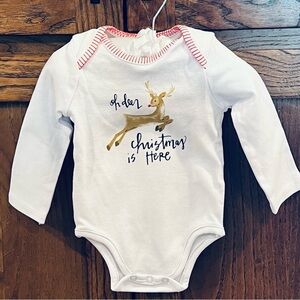 Mud Pie Holiday Reindeer Knit Crawler 0-6 Months